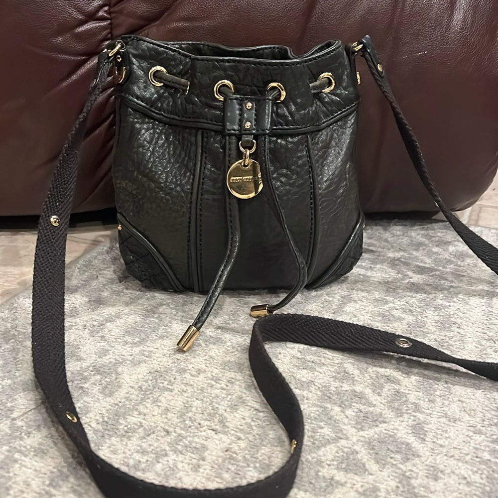 Juicy Couture Black Crossbody Bag with Gold Accents